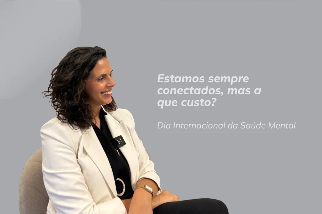 Hoje, no Dia Internacional da Saúde Mental, queremos refletir sobre o impacto das tecnologias, das redes sociais e da pressão por produtividade, na nossa saúde mental.